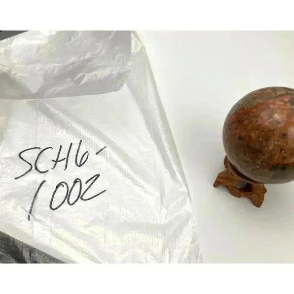 Orthoclase Natural Stone Crystal Quartz Ball 192g Healing Sphere 52mm - Picture 11 of 11